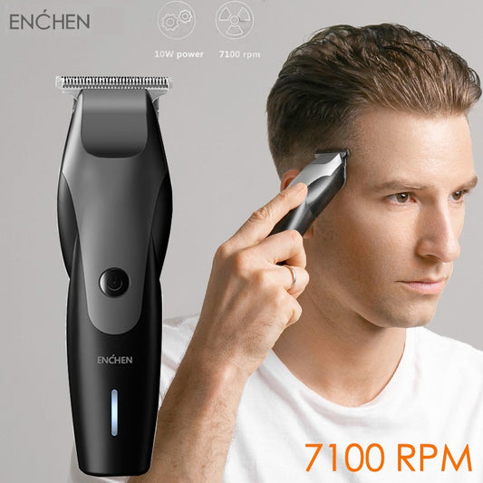 ENCHEN Elektrische Haarschneidemaschine Professionelle Wasserdichte Haarschneidemaschine Für Männer Rasierer Barthaarmaschine USB